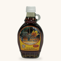 8 oz glass bottle of Skarda Maple Farms pure maple syrup
